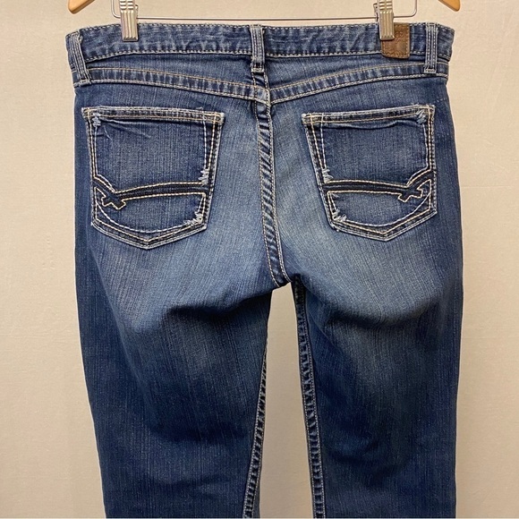 BKE 32 Tag Size Kate Jeans Boot Cut (Actual 34x32) Womens Stretch Embroidered - Picture 5 of 11